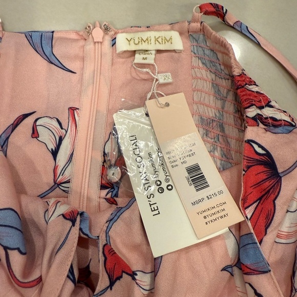 Yumi Kim Pretty Woman Dress Size Medium Pink Blue Floral Sundress NWT - Picture 7 of 16